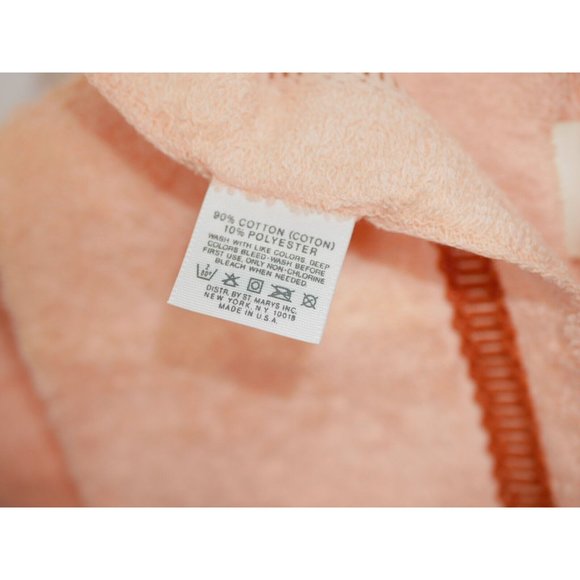 Vintage St. Mary's 100% Cotton Peach Glow 2 Bath Towels and 1 Washcloth NOS - Picture 6 of 7